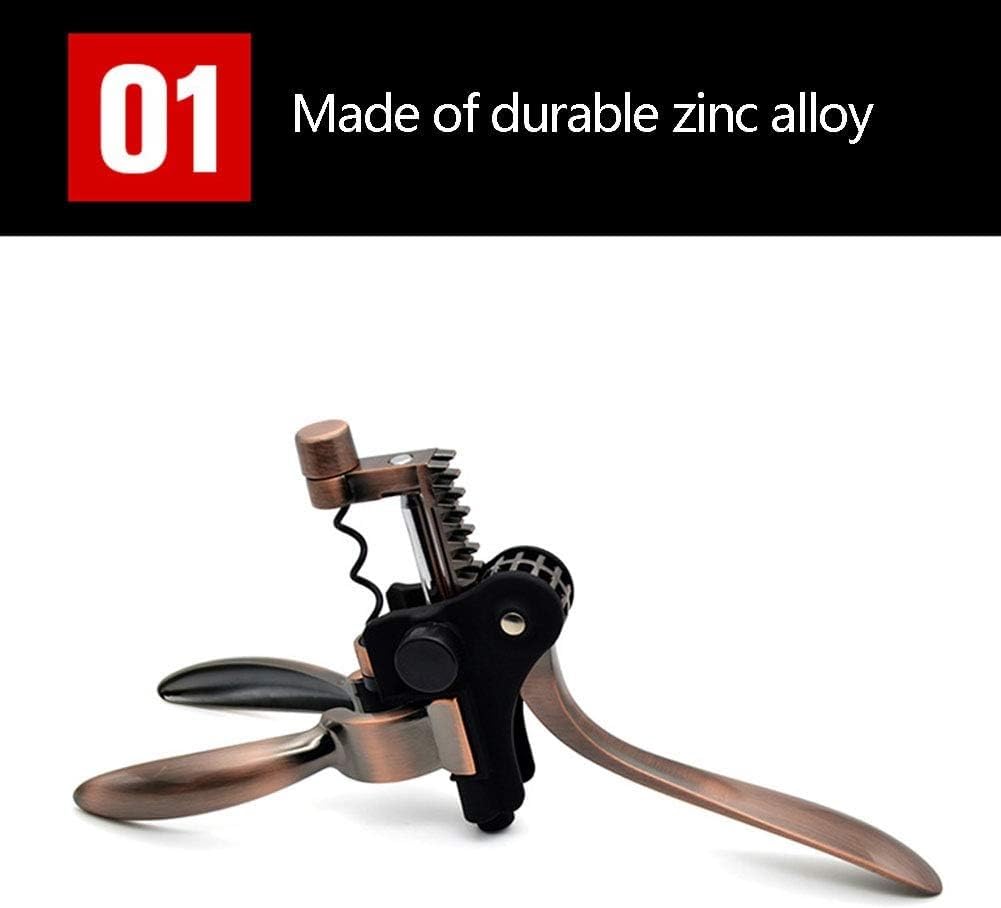 Weinöffner Korkenzieher Set Edelstahl Multifunktions Werkzeug Kit mit Folienschneider, Ausgießer, Stopper, Thermometer, in Geschenkbox - Perfekt für Weinliebhaber