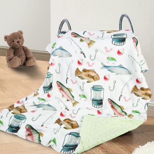 Image of DCOOLGO Fish Baby Blanket