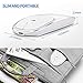 immagine 5Zienstar-Mouse Wireless Ricaricabile Ultra Sottile con Ricevitore USB, Silenzioso Clic, Guscio in Lega di Alluminio, Batteria al Litio 600Mah per MacBook, Laptop e Computer PC (Argento)