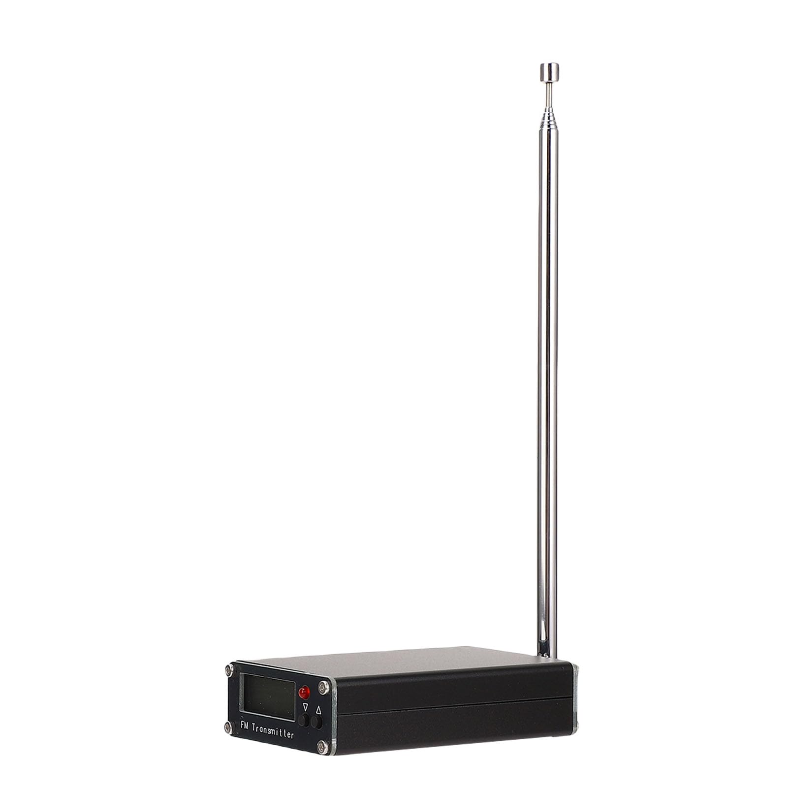 VBESTLIFE Émetteur de Diffusion de Radio FM, avec Antennes Télescopiques 1M 2 Km 76-108 MHz 0,5W 500MW, pour Le Cinéma, Parking D'église, Feux de Feu Lights Show