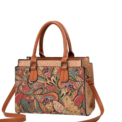 Natural cork Large capacity shoulder bag handbag crossbody