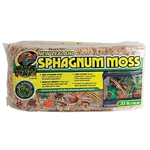 Zoo Med CF25 New Zealand Sphagnum Mos, Zwart, 150 g