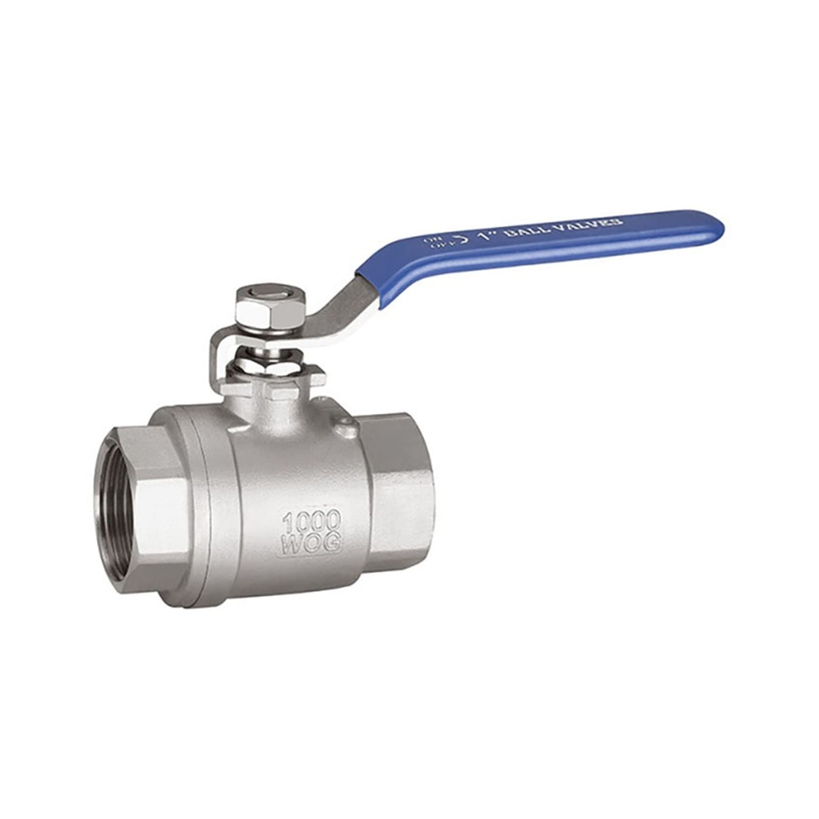 1/2" 3/4" 1" 1-1/4" 1-1/2" 2" 2" zawór kulowy z gwintem BSP dwuczęściowy zawór kulowy ze stali nierdzewnej 304 do zastosowań cieczy i gazów (SS304,2 cala)