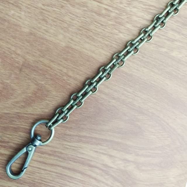 Chaîne De Sac à Main Maille Cheval - 80 Cm Noir Gun Metal - Fait Main En France - Neuf Avec Étiquettes