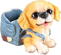 Vista 3 de Portalápices para cachorros y perros, organizador de escritorio para bolígrafo para mascotas Rottweiler