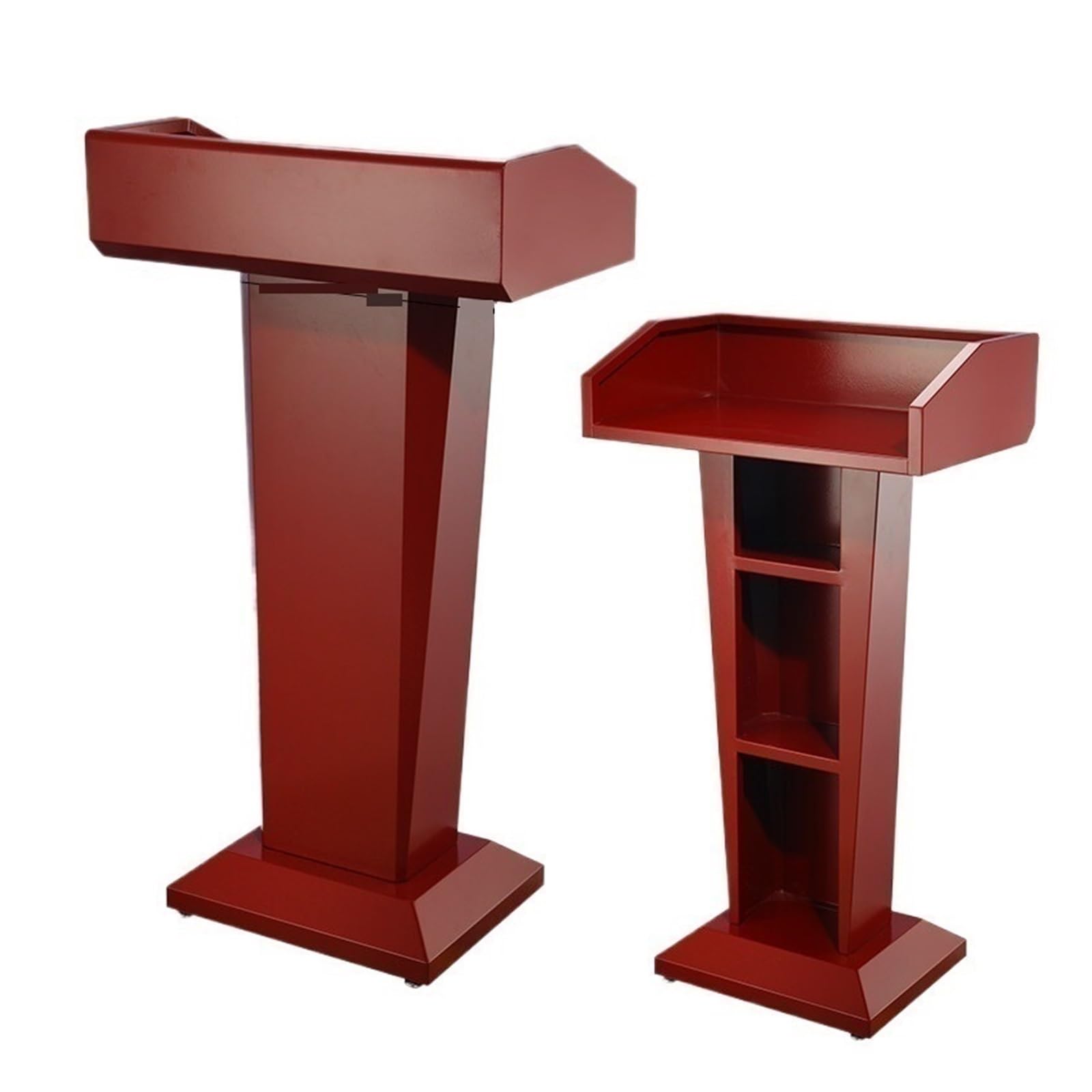 Hotelowy stół recepcyjny podium, stół powitalny, podium, stojak na stół ze stali nierdzewnej (Red)