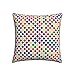CHNOBET Federa per cuscino con figure geometriche colorate, 45,7 x 45,7 cm, morbida e quadrata, per divano, camera da letto, auto