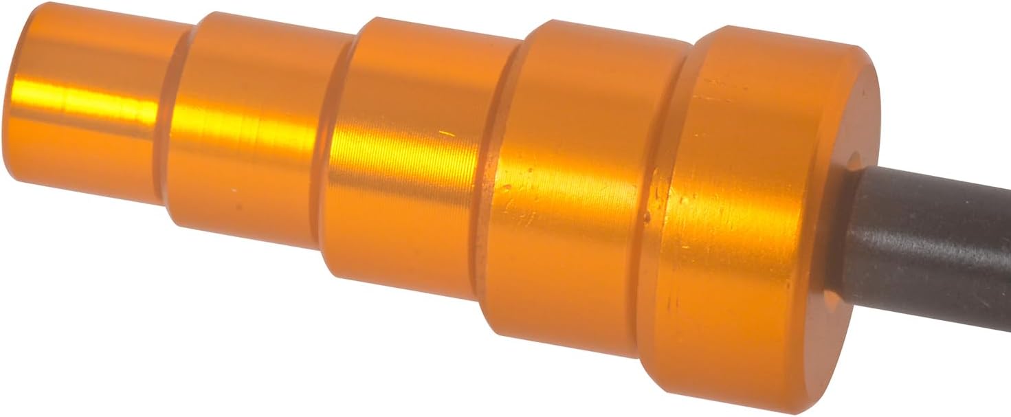 Motorcycle Piston Pin Puller for Full Skirt Piston, Upadated Wrist Pin Puller for Piston,Heavy-Duty Small Engine with 5 Adapters for 11mm, 13mm, 16mm, 19mm, 22mm Pins in Gold