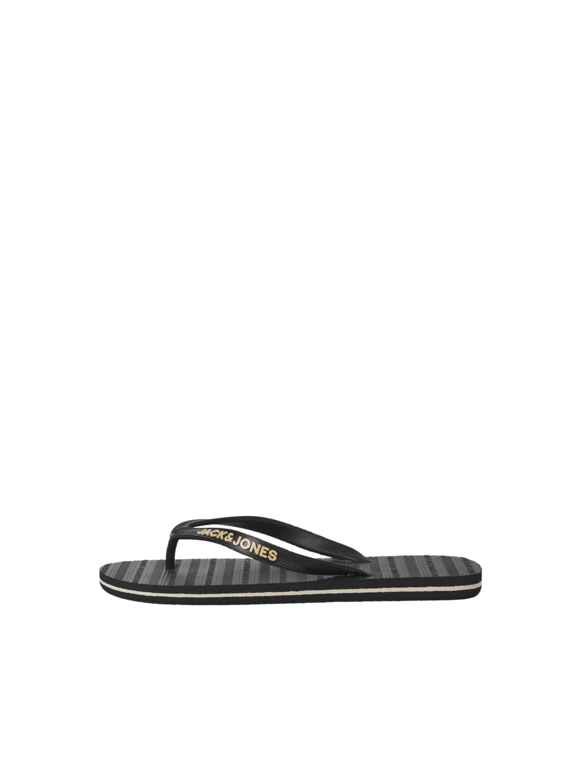 Jack & Jones Men's Flip Flops - Size 44/45 - Black