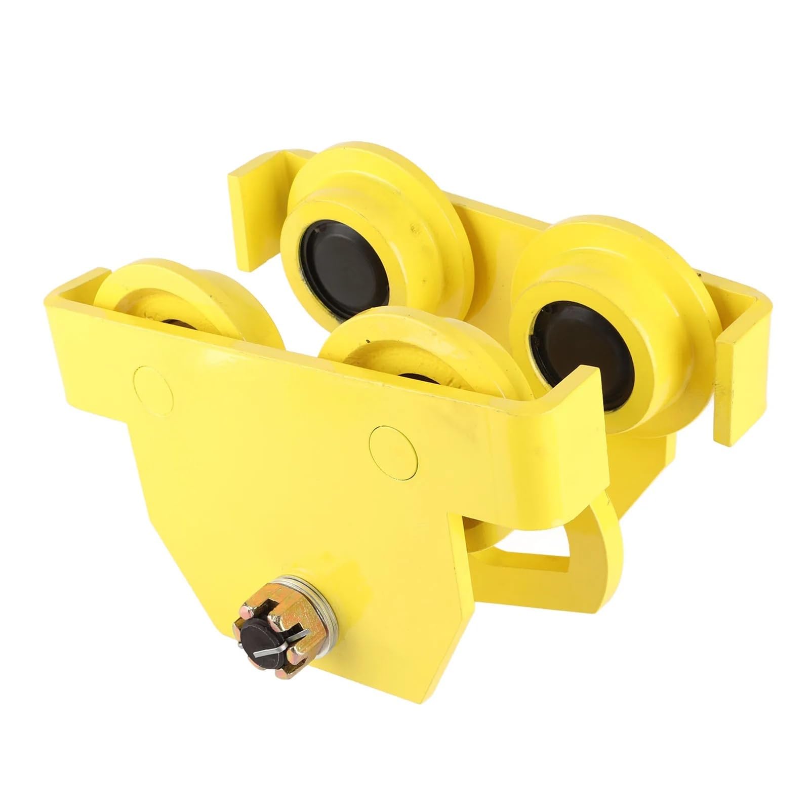 3 Ton Manual Crane Trolley, Heavy Duty Steel Single Track I Beam Trolley for Lifting & Hoisting Operations