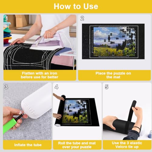 Image of Ainiv Puzzle Roll Puzzle Storage Blanket Mat
