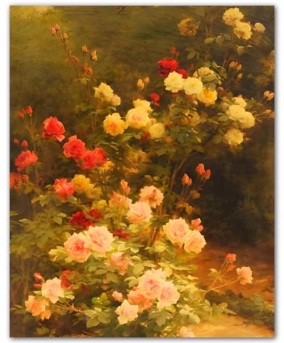 Impression florale d'automne pour habiller un mur de bureau vide