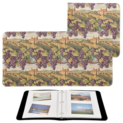 Álbum de fotos ALAZA con cubierta de cuero PU, diseño de tres anillos, para bodas, viajes y recuerdos familiares miniatura 2