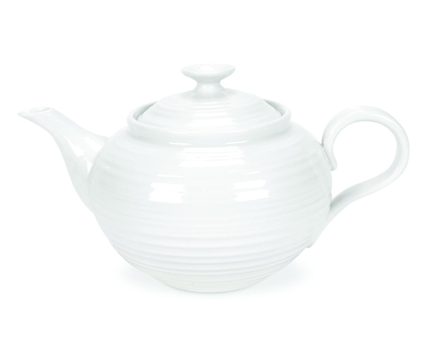 Sophie Conran, White 2 Pint Teapot – Fine Porcelain Tea Server with Handle for Afternoon Tea, Dining & Entertaining – Classic Serveware – Dishwasher & Microwave Safe