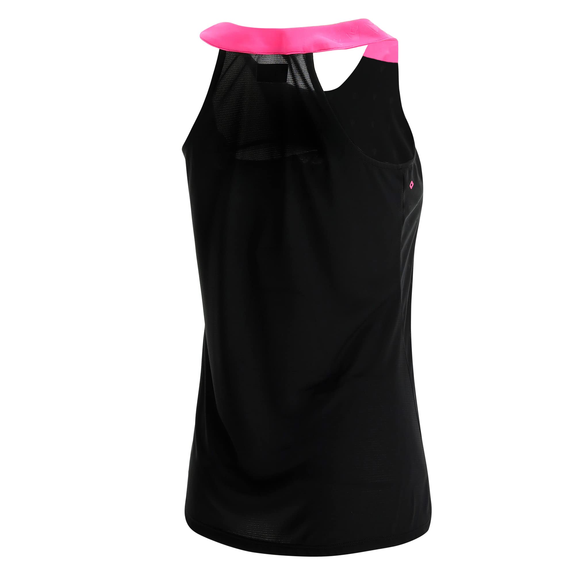 Macron Padel Prime CB Iciar Tank Woman Black/Neon Pink Printed Canotta da Gioco Donna
