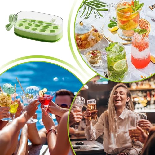 Bandeja de cubitos de hielo en forma de taza con prensa portátil 5