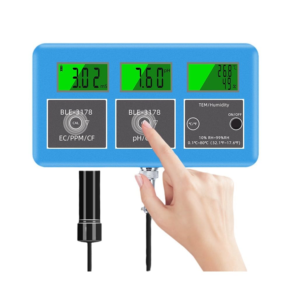 Probador de Calidad del Agua Wifi 7 en 1, ORP, TDS, EC, Temperatura y Humedad, Analizador en Línea para Acuarios, Monitor de Análisis de Agua