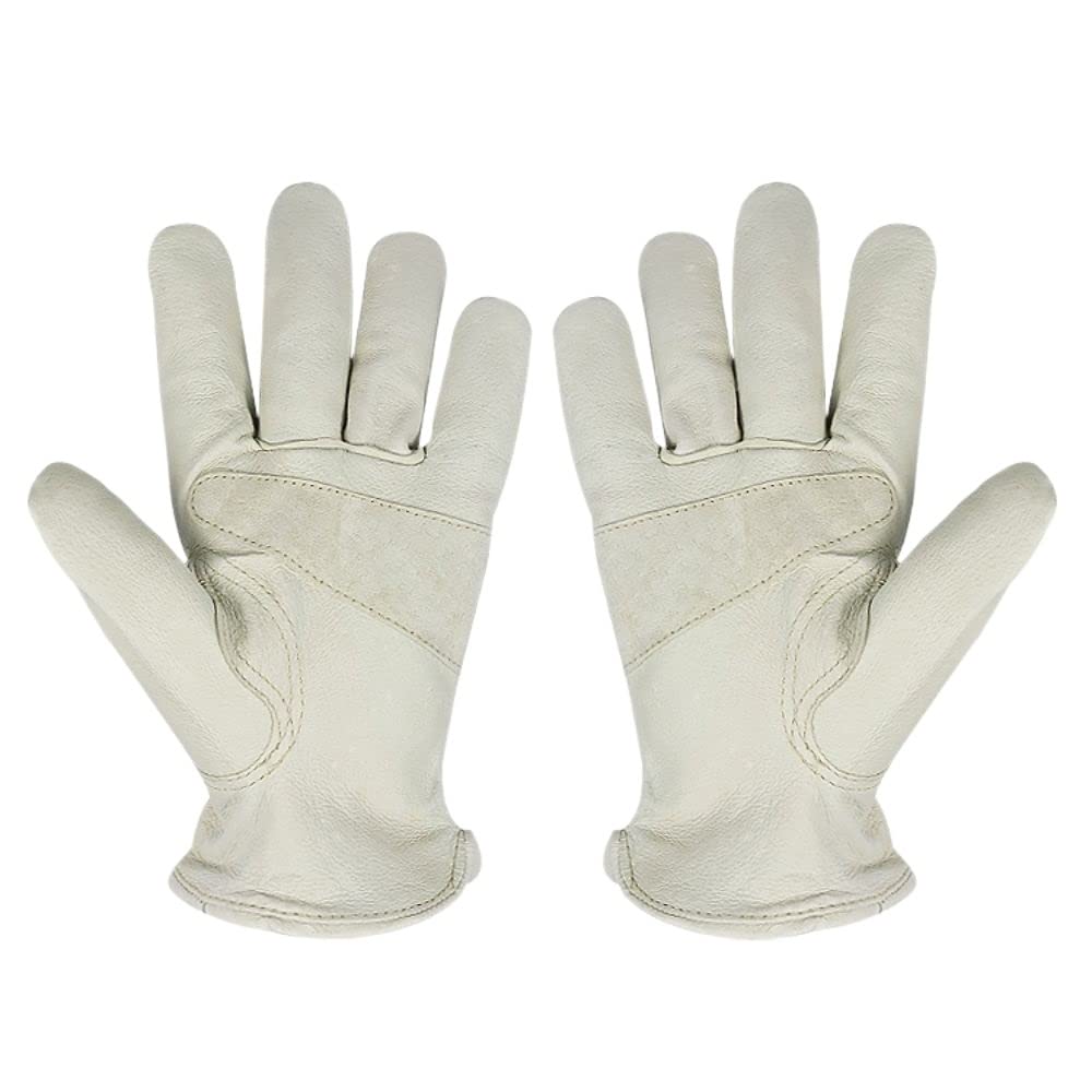 Gants de randonnée en cuir Gants de travail mécanicien Gants de conduite à froid (M)