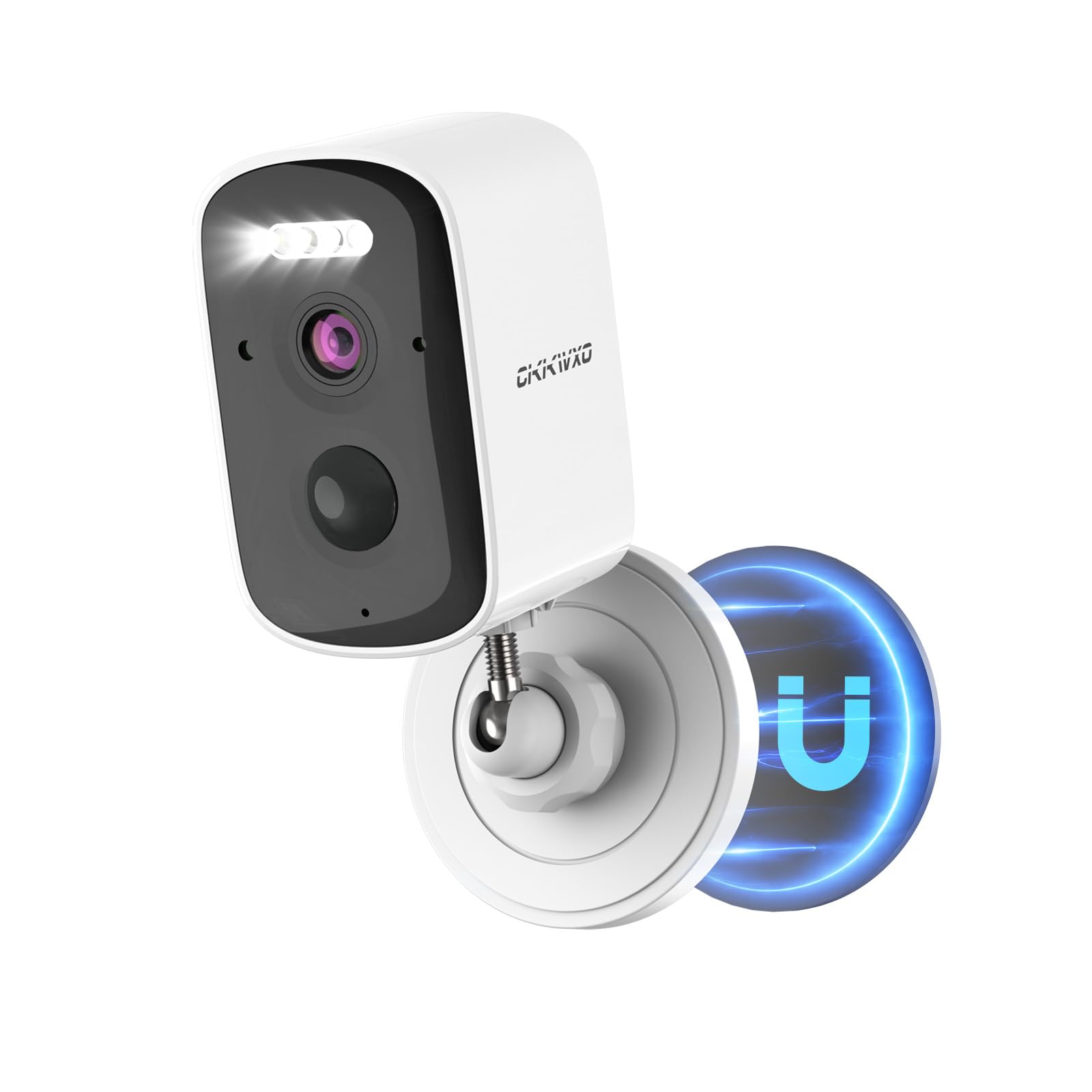 2.5K Camaras de Vigilancia sin Cables, Camara Vigilancia WiFi Exterior Bateria 2.4GHz, Visión Nocturna Color, Detección de Movimiento, IP65, Alexa, Exterior/Interior