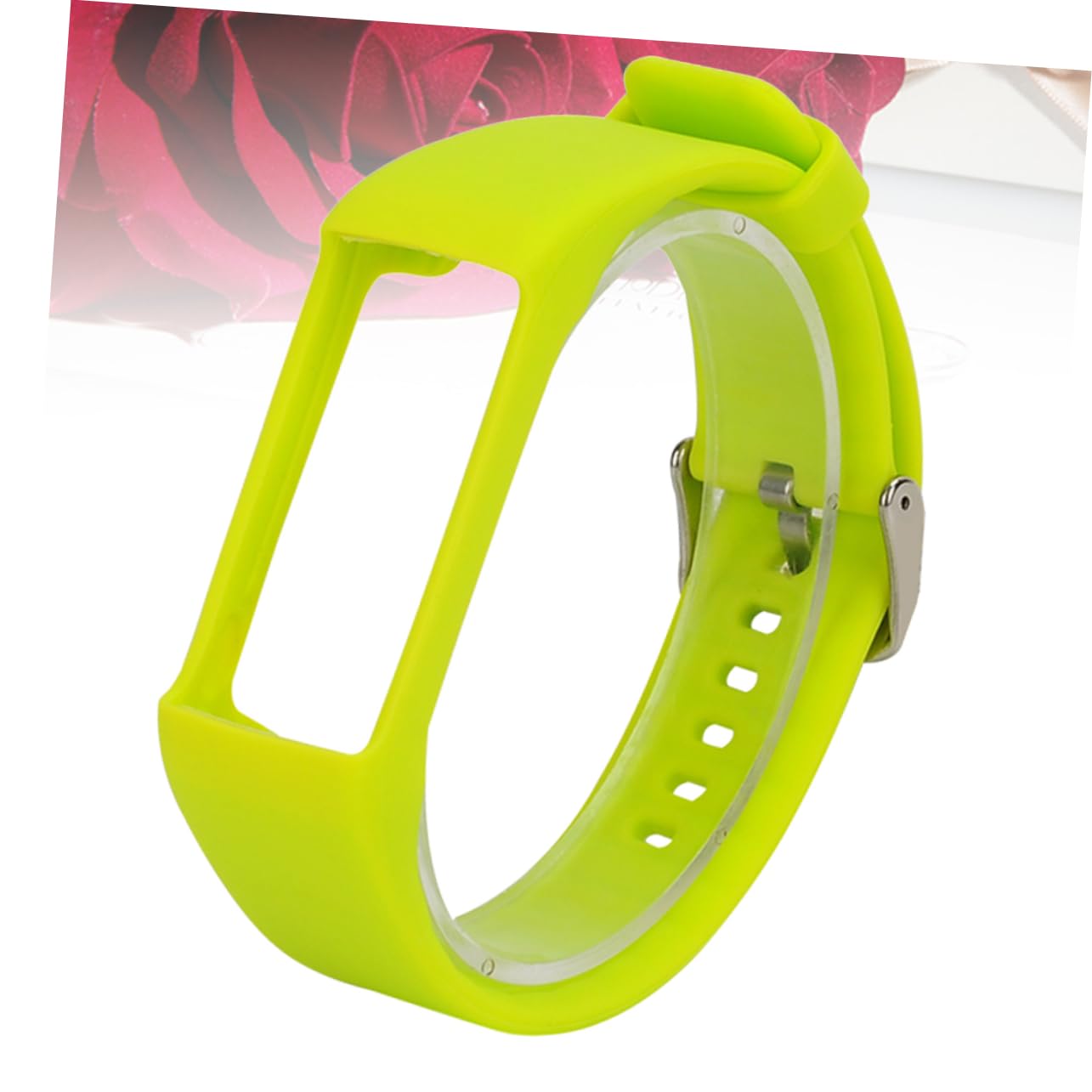 Artibetter 3piezas Correa De Reloj De Silicona Para Pulsera Inteligente De Moda Color Lima Diseño Cómodo y Estiloso Para Uso Diario