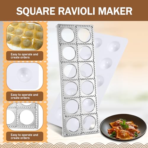 image for Baderke 9 Pcs Pasta Making Tool Set Include 1 Bamboo Drying Rack 1 Rav
