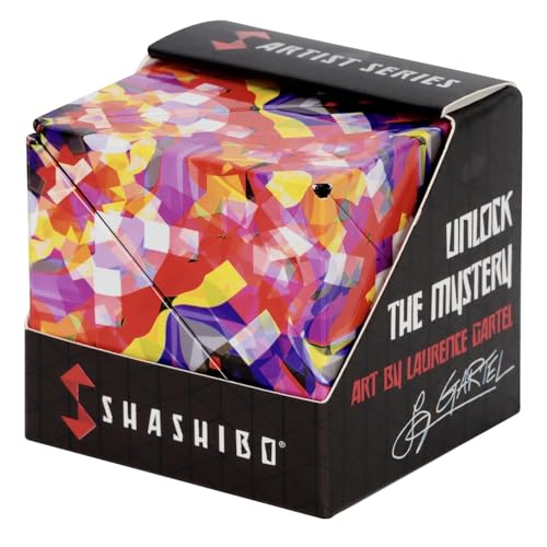 Image of Shashibo Shape Shifting Box - Award-Winning STEM Fidget Toy with Ultra Strong Magnets - Puzzle Cube Transforms Into 100+ Shapes, Perfect Sensory Gift for Kids, Teens, and Adults (Confetti)