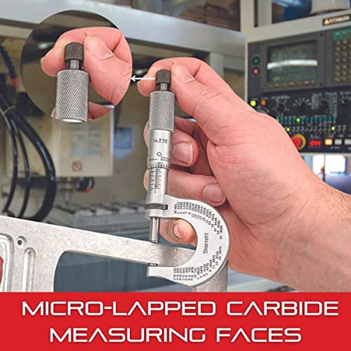 Starrett Inch/Metric Electronic Micrometer Without Output - One-Piece Friction Thimble, Satin Chrome Finish, 1-2" Range.00005" Resolution, Lcd Display - 3732Xfl-2 #TOP5