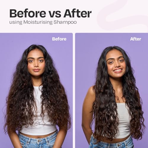 Image of MANETAIN Moisturising Shampoo 50ml for Curly, Dry & Frizzy Hair | Sulphate & Paraben Free | Hydrates & Strengthens with Baobab Protein, Seaweed & Marshmallow Extract | CG-Friendly, Gentle Cleanser for Soft, Defined Curls