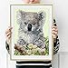 DIAMOND DOTZ Koala & Eucalypus Blossom Animal Diamond Painting Kits for Adults - Diamond Art Kits a Relaxing Creative Craft Kit with Dotz Gems 16.1