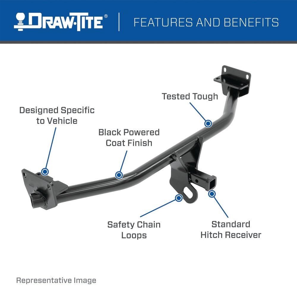 Amazon.com: Draw-Tite 36675 Class 2 Trailer Hitch, 1-1/4
