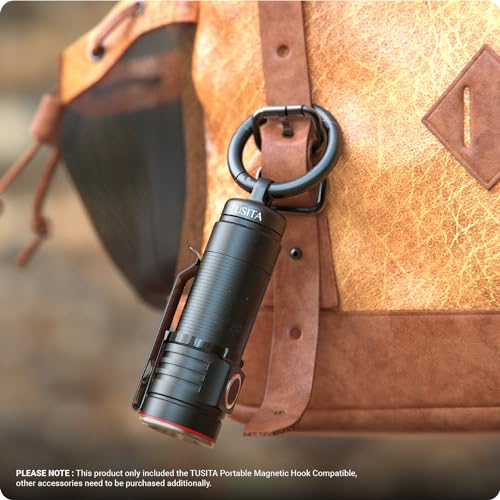 TUSITA Portable Magnetic Hook Compatible with Olight NEBO Flashlights, Black - Image 4