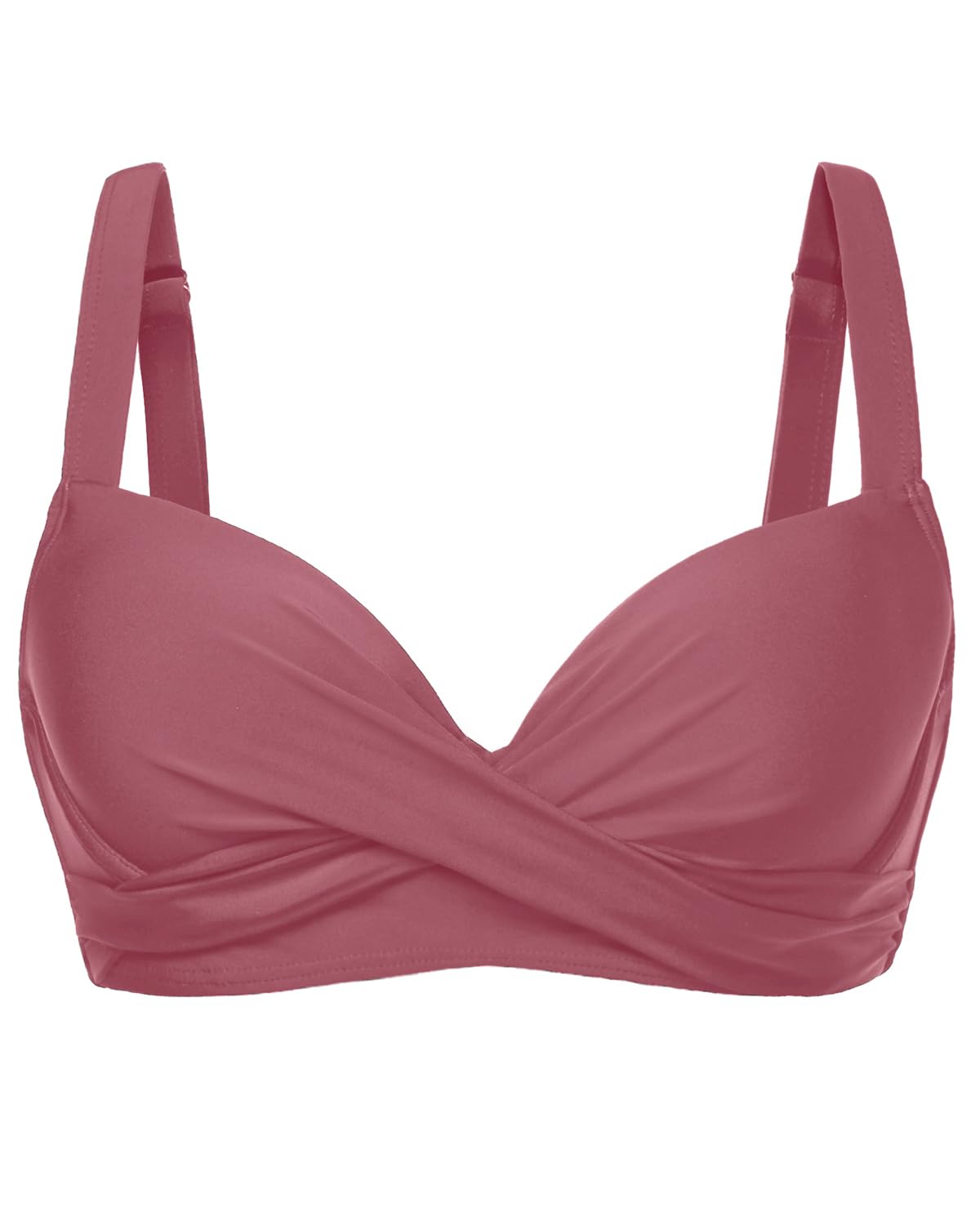 Women Underwire Bikini Top - Bra Padded Push Up Swimsuit Top