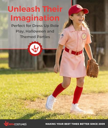 Disfraz de Jugadora de Béisbol Rosa para Niñas miniatura 5