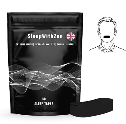 Mouth Tape for Sleeping- Gentle, Hypoallergenic Mouth Sleep Tape for Improved Nasal Breathing and Reduced Snoring- Stop Snoring Aids for Women & Men- Mouth Strips for Sleeping- 30 Pcs