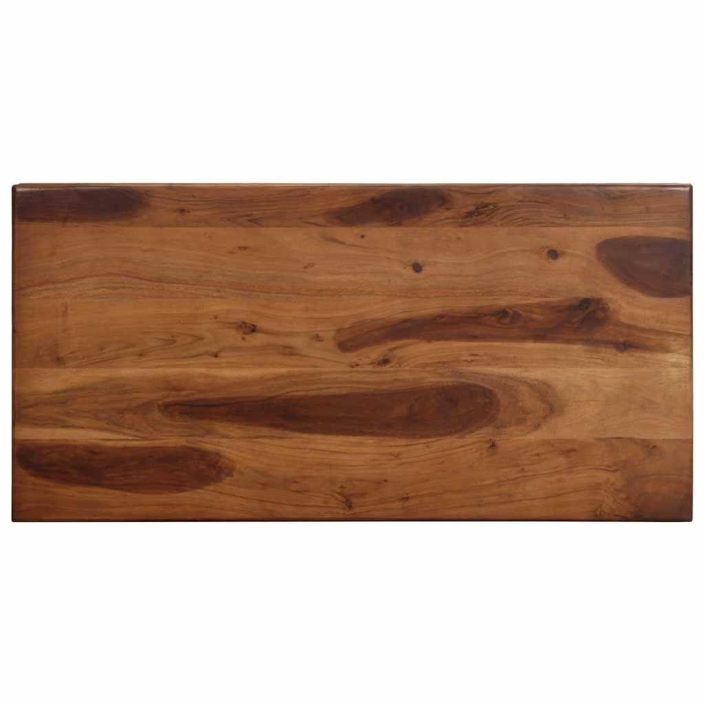 Stolik barowy 120 x 60 x 107 cm, lite drewno akacjowe, stół konferencyjny, stolik barowy, stolik konsolowy, wąski, na balkon, do kuchni, ogrodu, jadalni