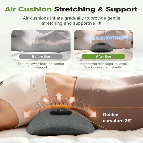 3-in-1 Lumbar Support Pillow with Heat, Vibration & Air Lift, Back Massager by Lifiora - Used condition - Image 6