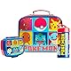 Pokemon Kinder isolierte Lunchtasche, Brotdose Schule und Trinkflasche Set - 3tlg(Rot/Blau)