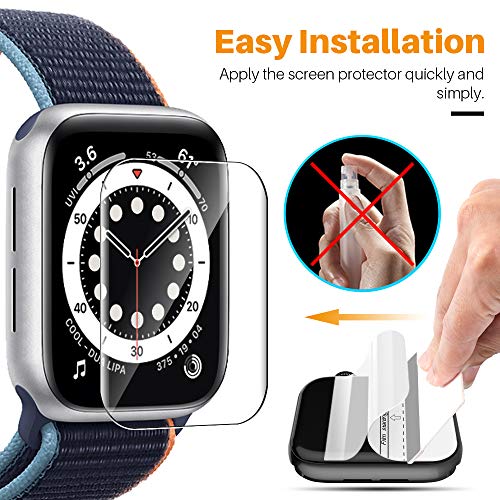 Lk [8 Pack Apple Watch 40Mm Screen Protector Compatible With Apple Watch Series 6/5 / Se 2 / Se 40Mm Series 7 41Mm, Self-Healing Tpu Material, Scratch-Resistant, Bubble-Free, Ultra-Thin Film, Clear #TOP3