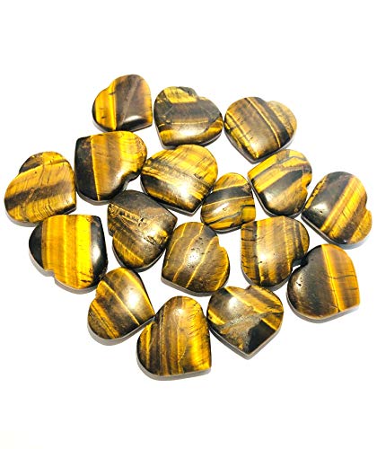 Tigers Eye Hearts minéraux de guérison Reiki et feng Shui unisexe