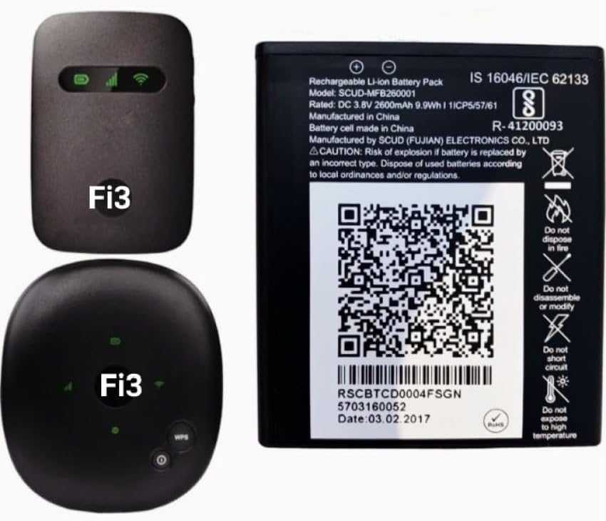 Ininsight Solutions Battery for H12348 Reliance Jio WiFi 4G Router