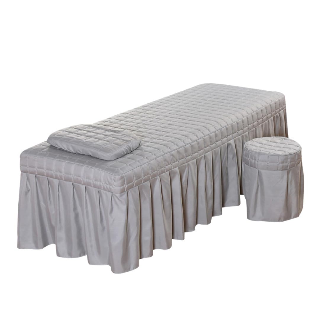 Sábana para mesa de masaje con falda para salones de belleza y cabinas de estética