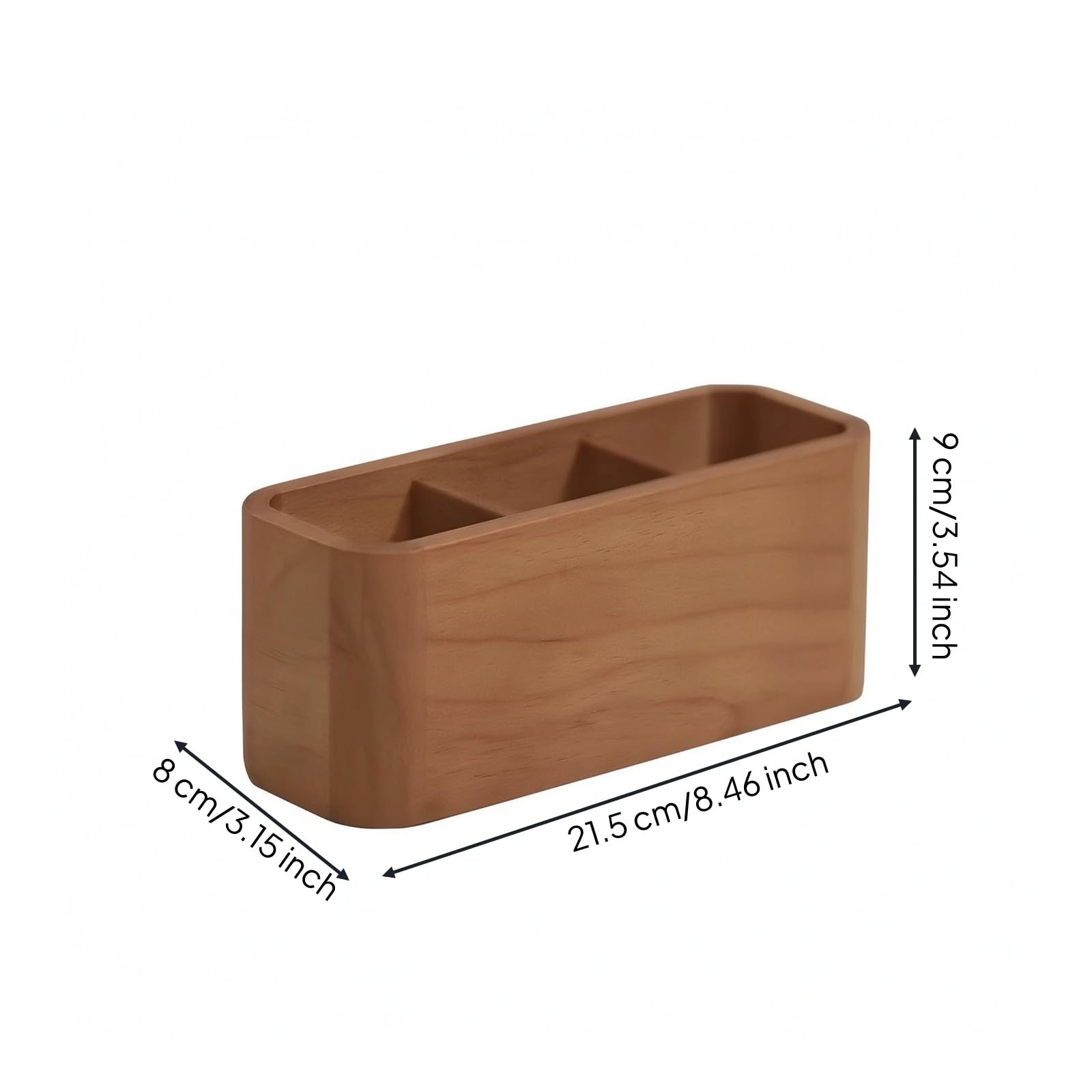 Portapenne da Scrivania Organizer, 6 Scomparti, style to 1 | Pratico, Scatola Portaoggetti con Divisori, Funzionale, Portaoggetti in Legno, per Ufficio, Studenti