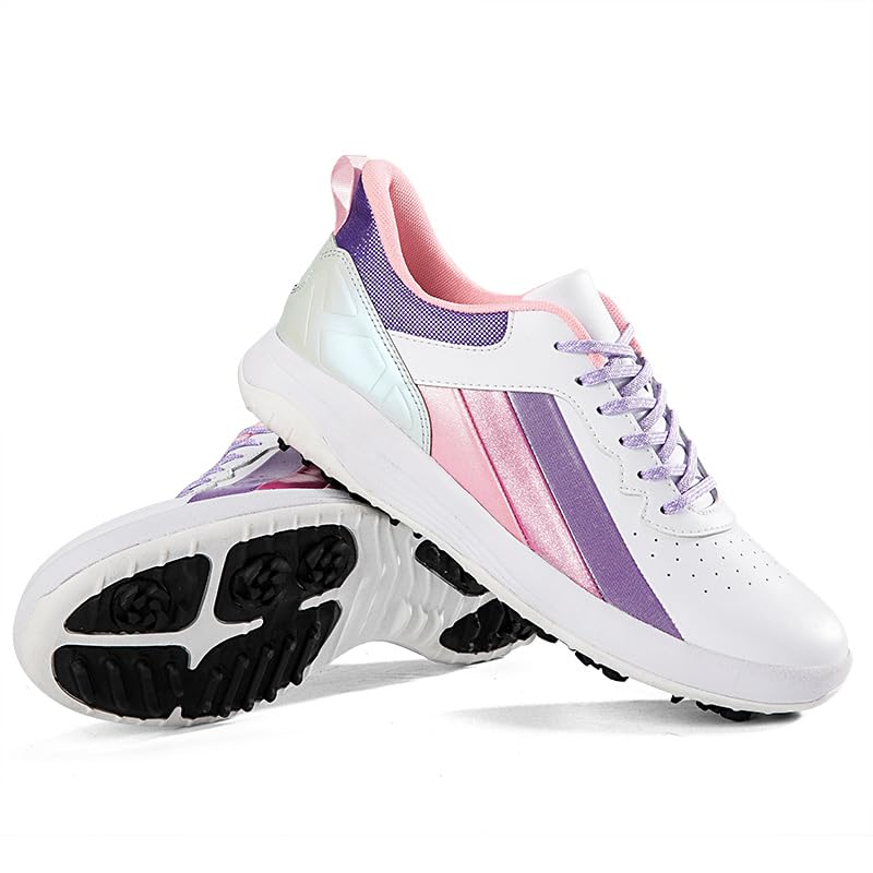 ONAIC Golf Shoes Womens Waterproof Golf Sneakers Spikeless Outdoor Anti Slip Golf Footwear4