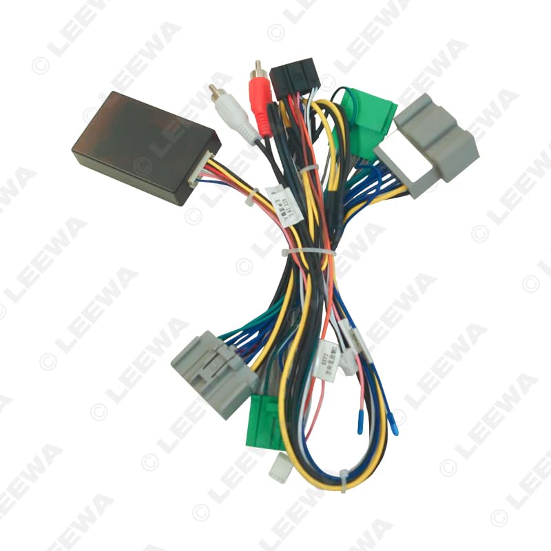 Car for Audio 16pin Wiring Harness with Canbus Box for Landrover Freelander 2 (06-12) Stereo Installation Wire Adapter #CA7307 - (Color Name: CANBUS Box)