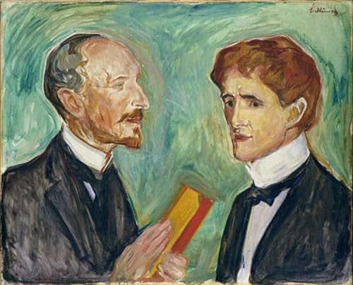 Affiche Edvard Munch d'art portrait de prestige sur grande toile de salon