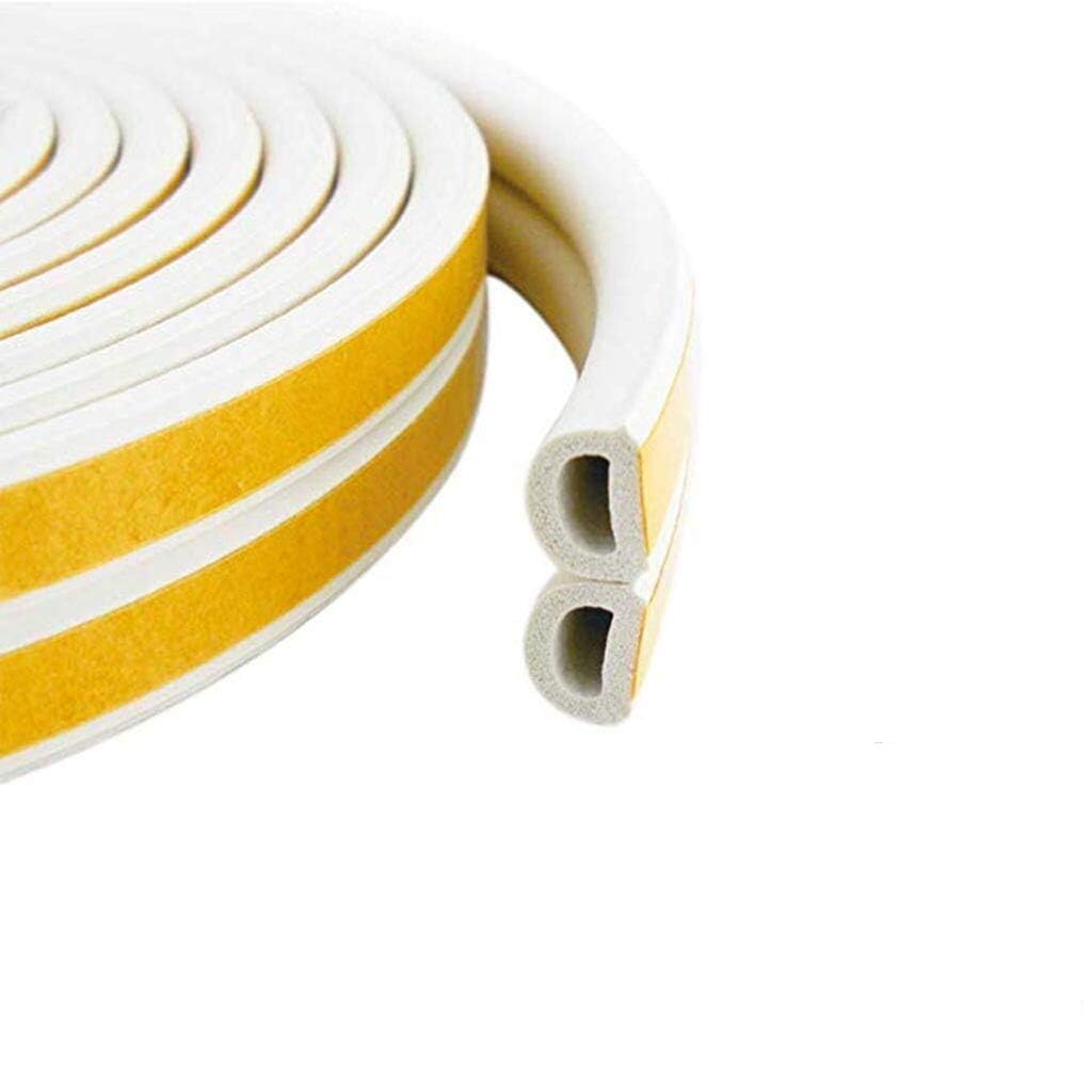 HYDERON Soundproof Combo Pack – Self-Adhesive Door Seal Strip (White) + 36 Inch Twin Draft Stopper for Noise Reduction and Weather Protection | Under Door Gap Guard | (Pack of 1 Pieces)-image-29