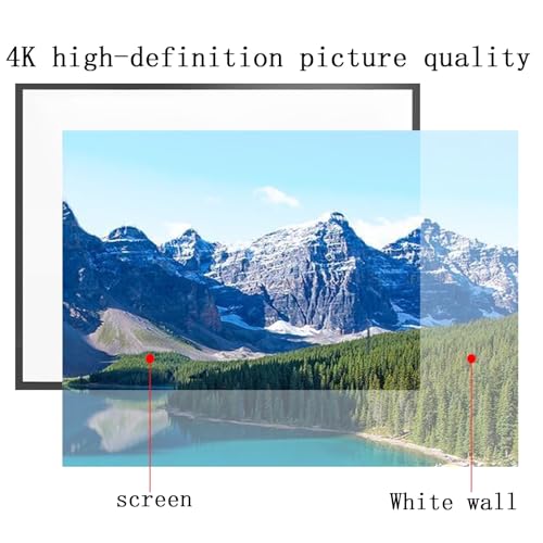 Pantalla para proyector manual 72 pulgadas 16:9 HD miniatura 3