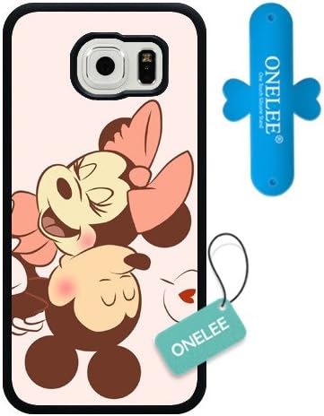 Amazon 無料ワンタッチシリコンスタンド Galaxy S6ケース カスタマイズブラックソフトラバーtpuギャラクシーs6ケース ディズニー 漫画ミッキーマウスgalaxy S6ケース Galaxy S6 Edgeには対応していません S6br Onelee ケース カバー