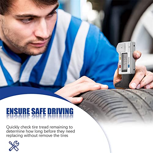 Bandenprofieldieptemeter, bandenmeter, digitale dieptemeter met LCD-display, bandenprofielmeter, bandenprofielmeter… - Image 8