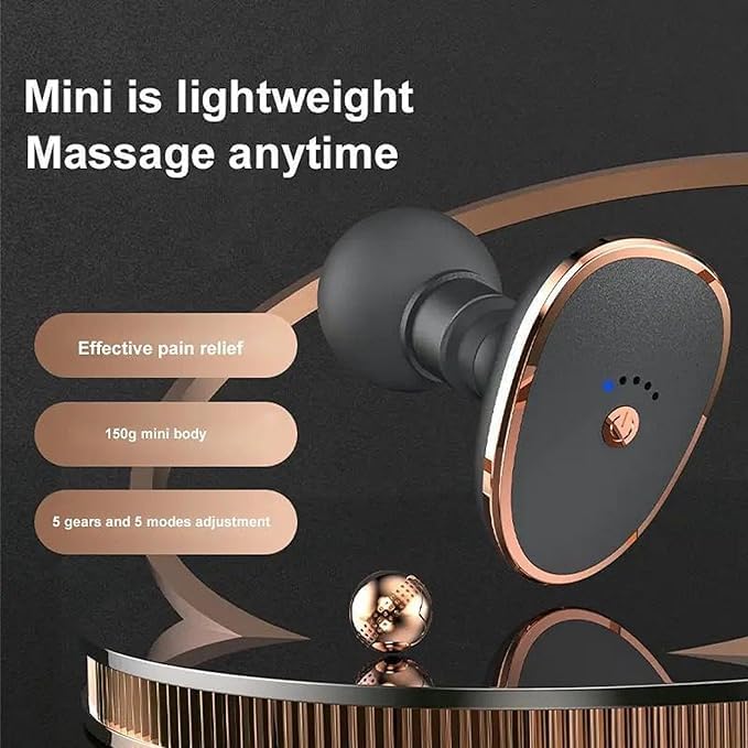 Trimart Mini Massage Handheld, Neck Massor, Mini Portable Electric Massage Guns, Guns Relief and deep tissue massage for individual body massage muscle relief Trimart Mini Massage Handheld, Neck Massor, Mini Portable Electric Massage Guns, Guns Relief and deep tissue massage for individual body massage muscle relief